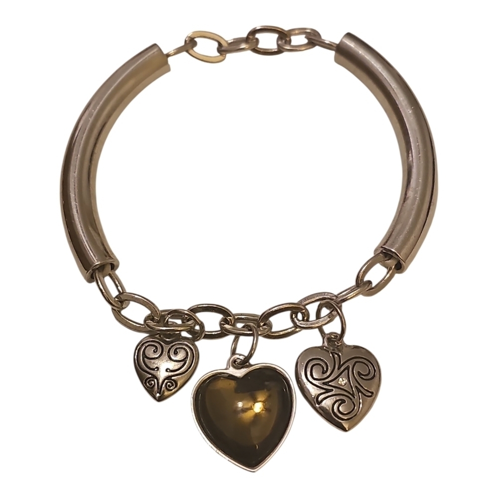 Vintage LIA SOPHIA Expandable Heart to Heart Bracelet